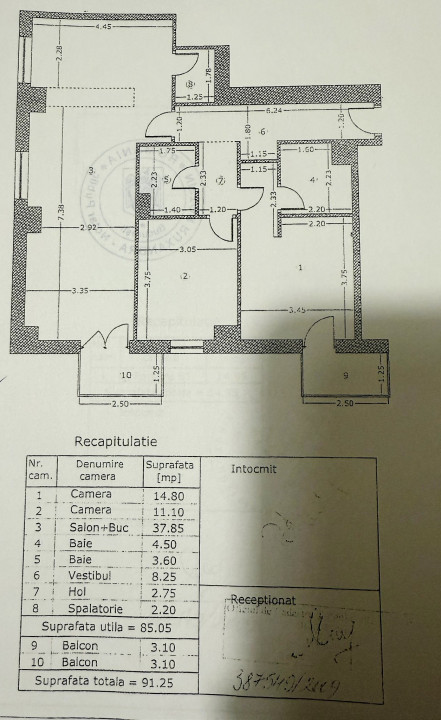 3 camere complex Hercesa Residence, priveliste panoramica