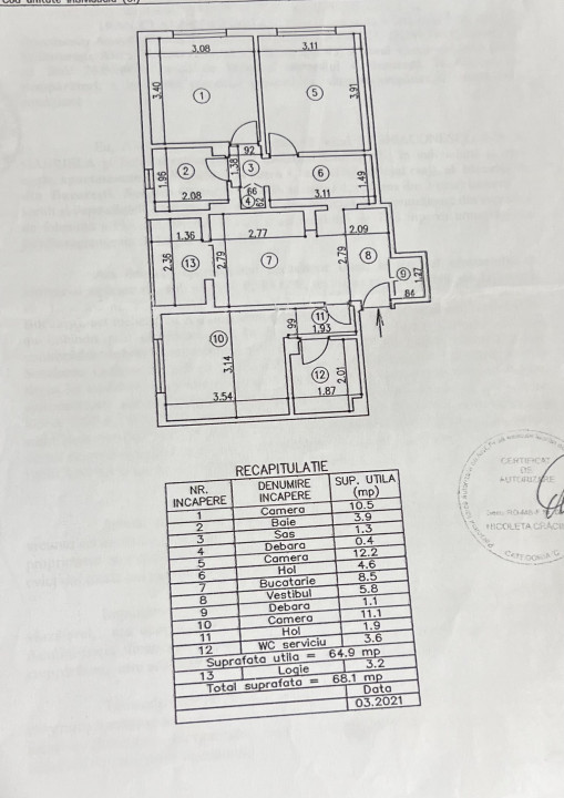 3 camere modern la 300m de metrou Piata Sudului